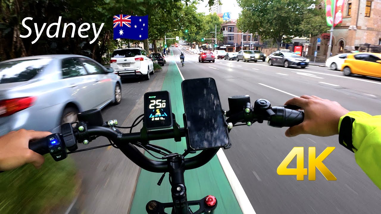 Ebike Sydney 🇦🇺 | CAR CRASH Caught on Cam | Delivery POV 4K