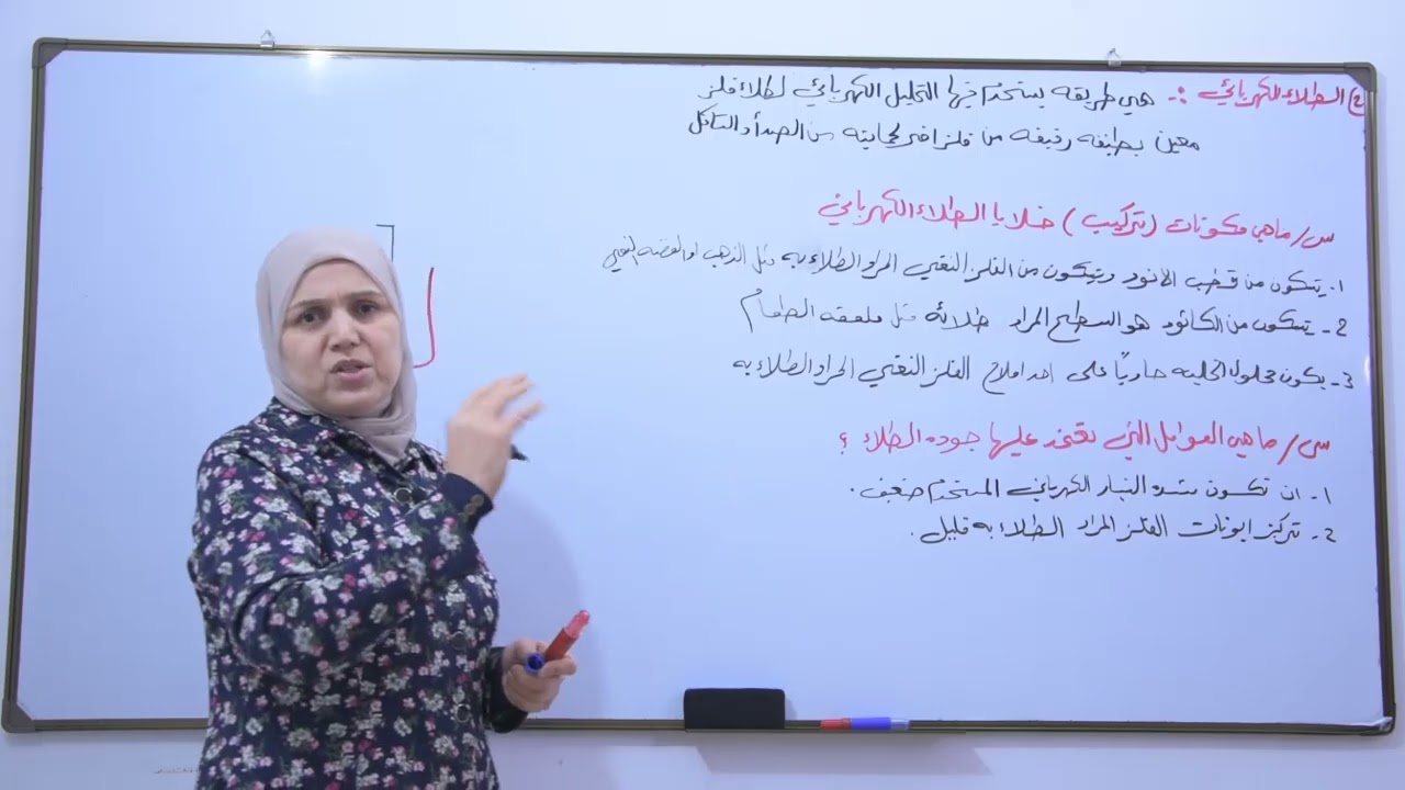 الفصل الرابع /ج15/منهج 2025/ الخلايا الالكتروليتيه/كيمياء السادس العلمي