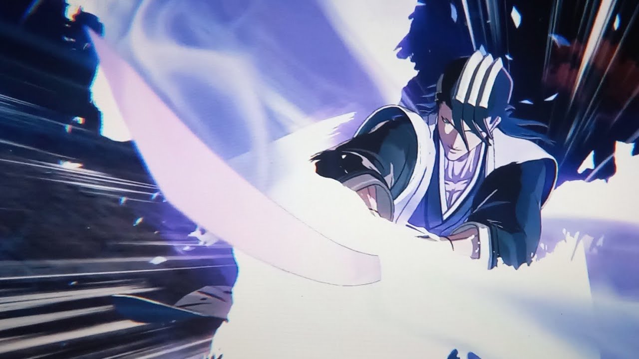 Bleach rebirth of souls: Kukichi byakuya vs. Toshiro,mayuri and rukia.