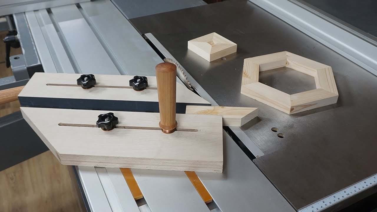 [Woodworking] Sliding Table Saw Jig / Freely cut from various angles