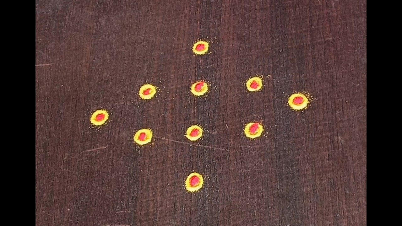 5×3dots melikala muggulu#easy rangoli# daily chukkala muggulu#sikku#kambhi#neli kolams#Nice Rangoli