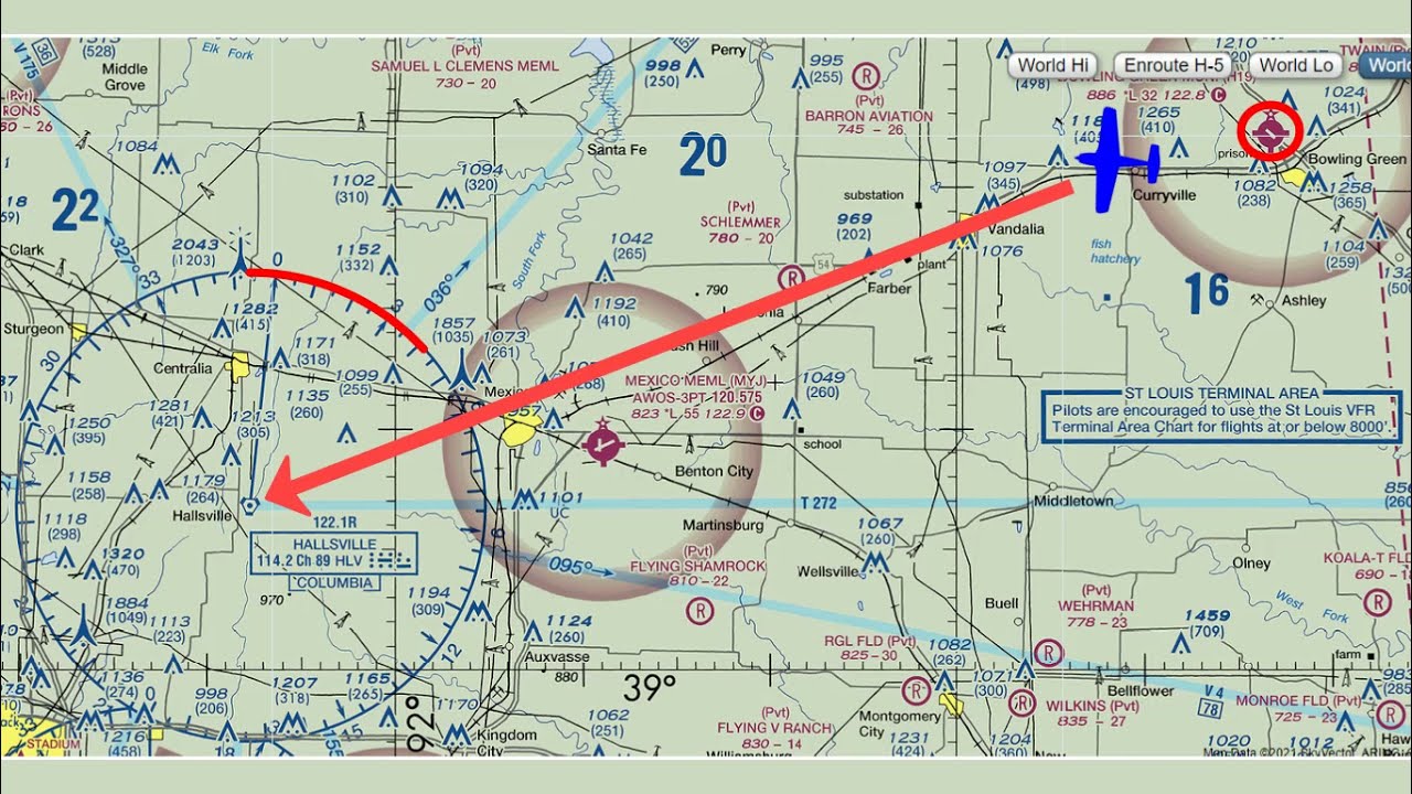 Garmin G1000: Tracking directly to a VOR using the CDI needle