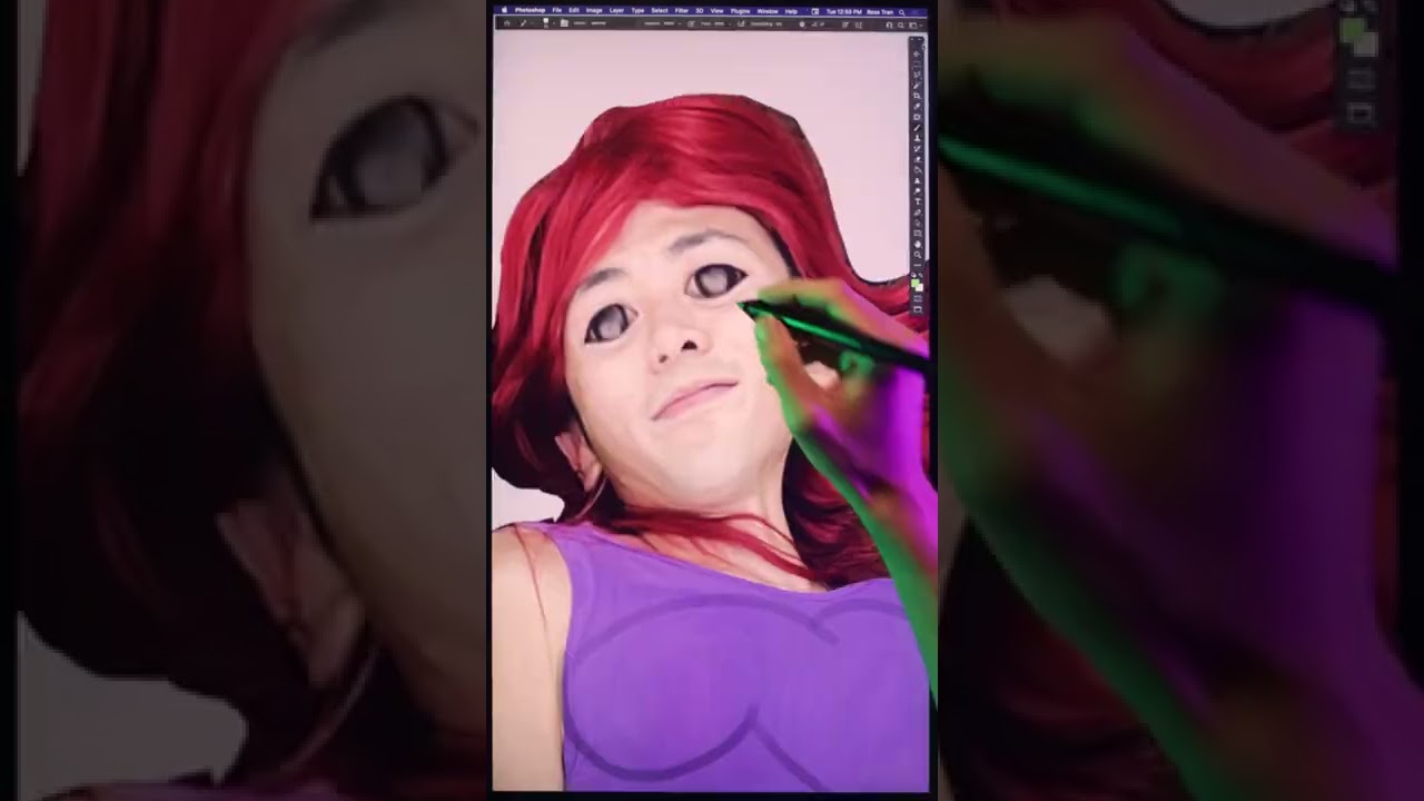 Transforming into Teen Titans Raven and Starfire ✍🏻 ft. Ethan Becker
