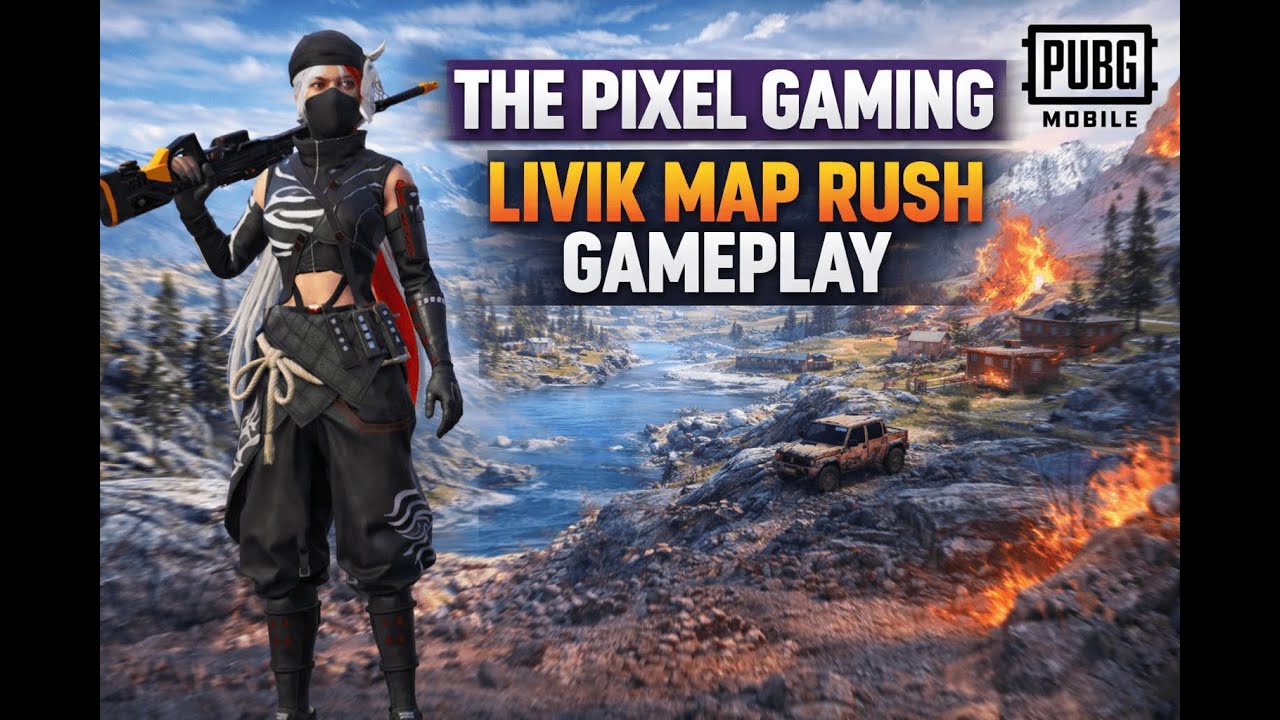 🔥 RUSH GAMEPLAY | LIVIK MAP | PUBG MOBILE LIVE | THE PIXEL GAMING
