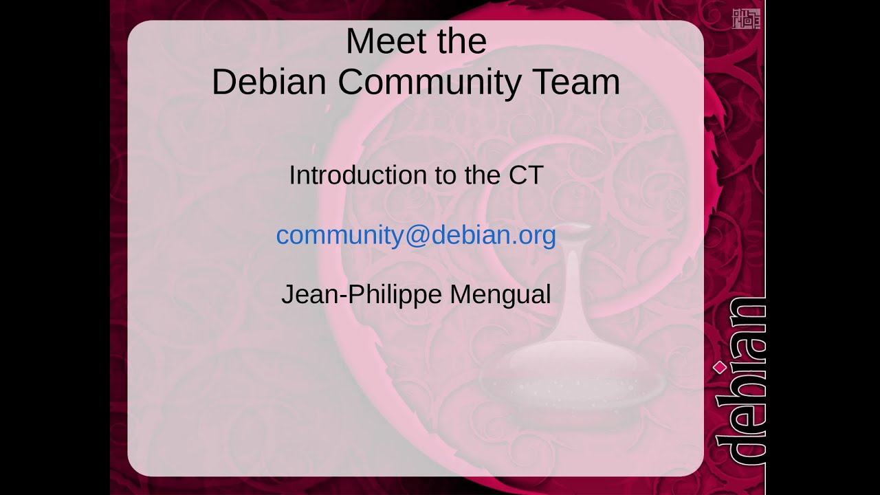 Meet the Debian Community Team - Jean-Philippe Mengual & Molly de Blanc