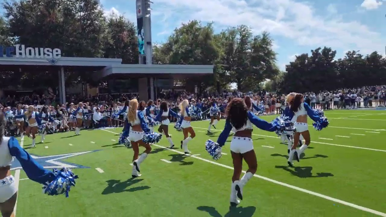 2024 Dallas Cowboys Cheerleaders pregame Miller Lite house view from north 9/22/24
