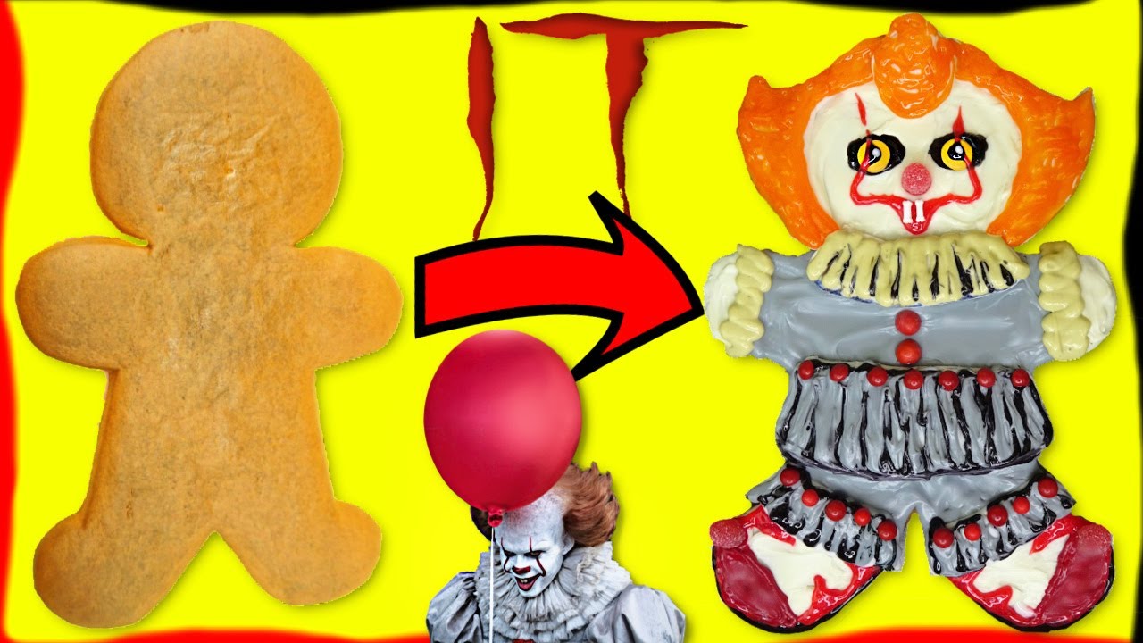 Pennywise IT Movie Inspired Gingerbread Man Cookie Decoration