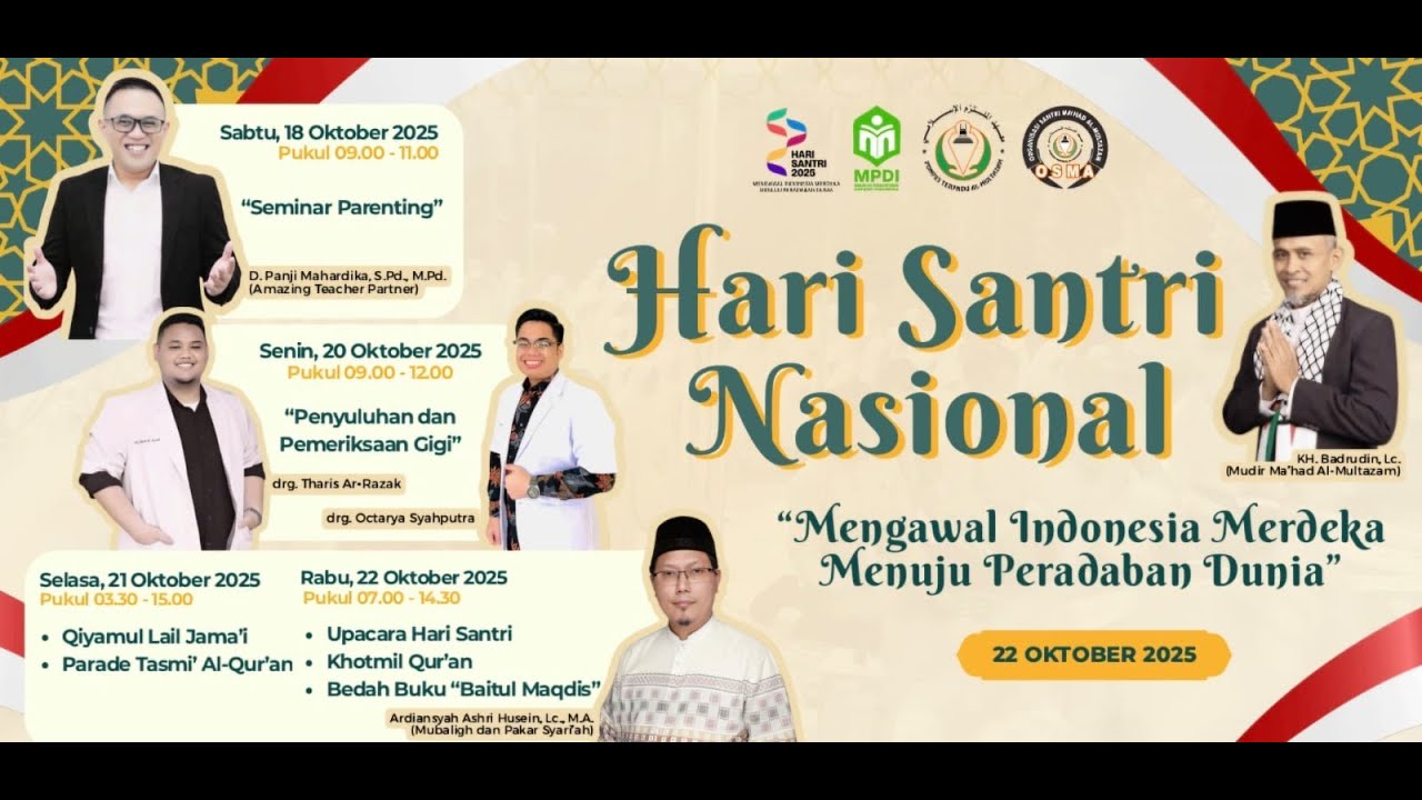 [LIVE] UPACARA HARI SANTRI NASIONAL 2025 - PONDOK PESANTREN TERPADU AL-MULTAZAM