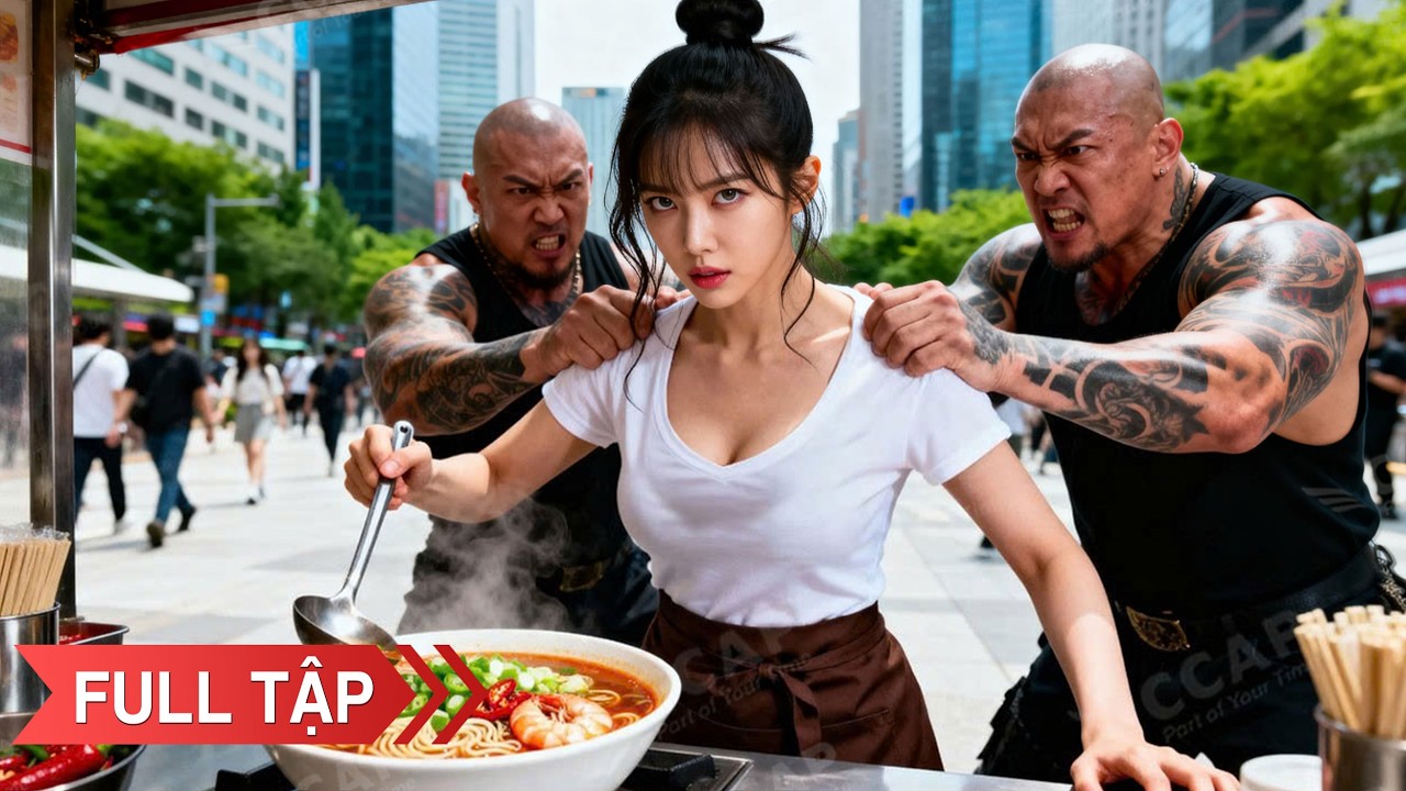 Cứ tưởng cô gái bán mì dễ bắt nạt, đám dê xồm không ngờ đụng phải 
