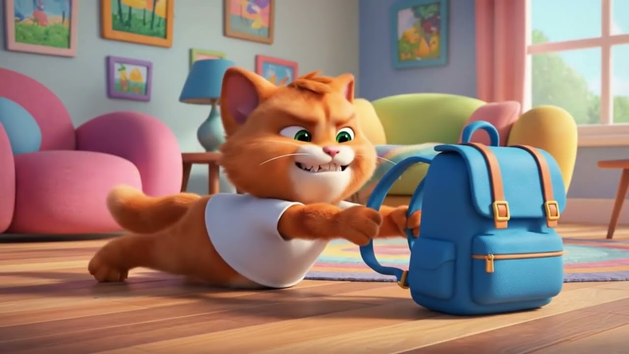 Mischievous Kitten Goes to School - Ep 3 Milo is Late For Class | Funny 3D Animation for Kids