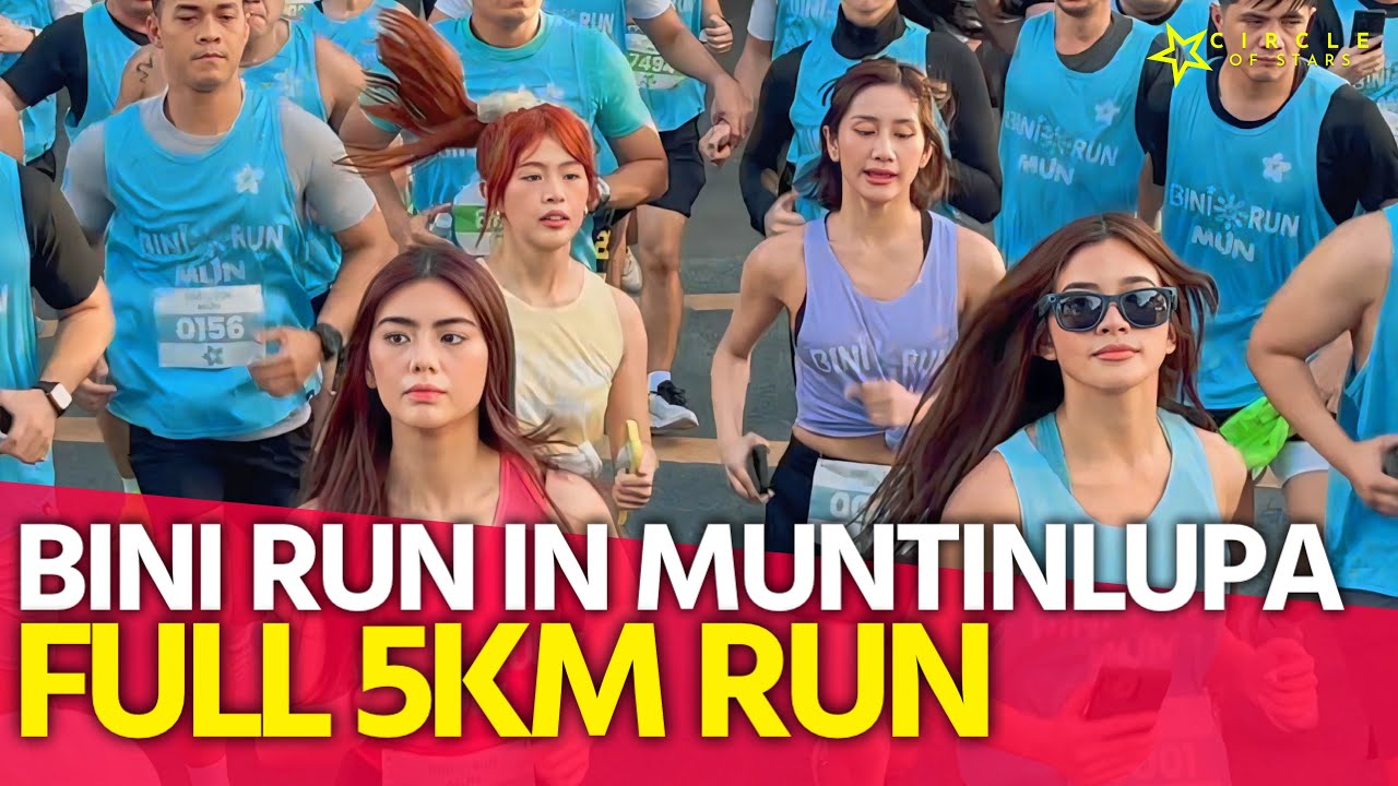 FULL VIDEO: Bini Run in Muntinlupa | 5-kilometer run with Aiah, Maloi, Mikha, and Sheena