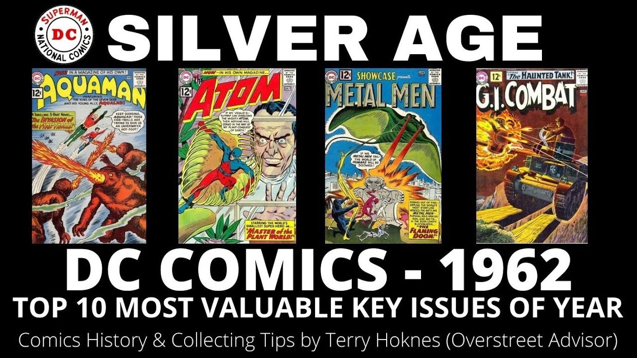 SILVER AGE DC Comics 1962 Top 10 Most Valuable key issues comic book investing Aquaman Metal Men