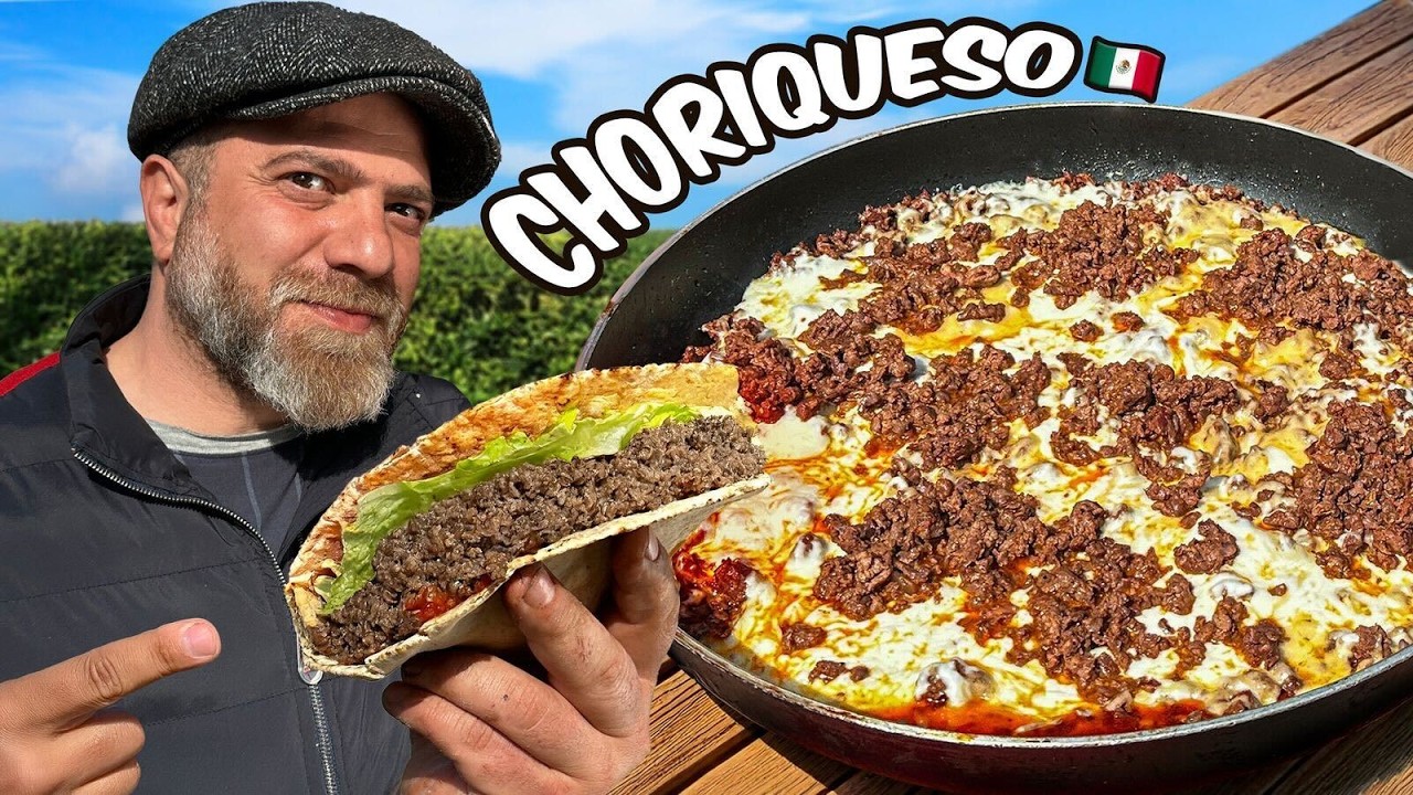 Fiery Mexican CHORIQUESO with Cheese and Smoky Grilled Vegetables!