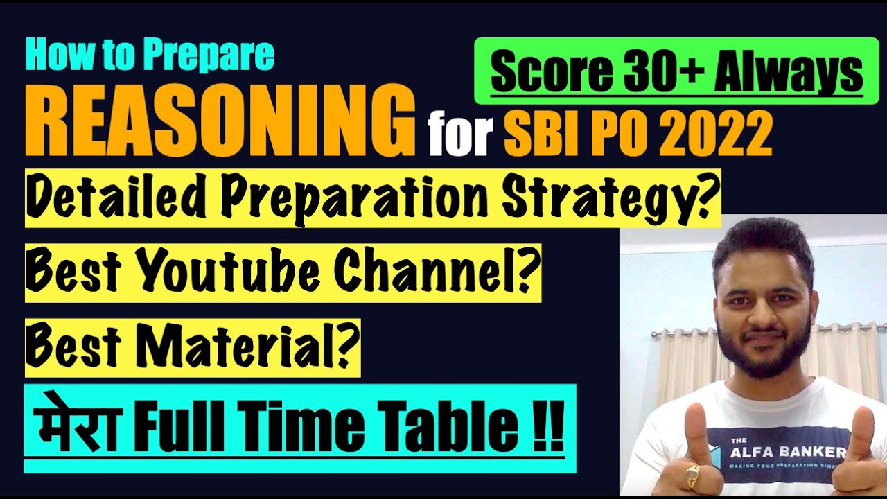 Reasoning for SBI PO | REASONING Strategy for SBI PO | How to Prepare Reasoning for Bank PO