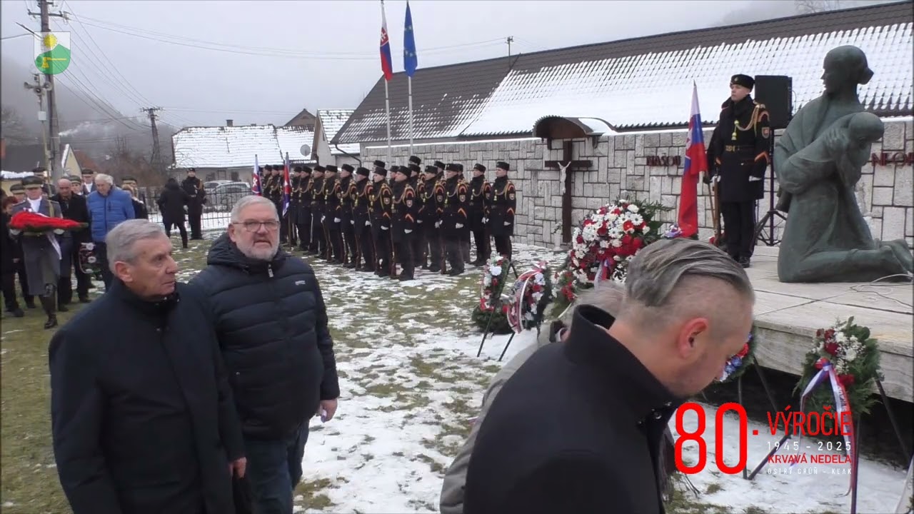 PIETNE SPOMIENKOVÉ ZHROMAŽDENIE PRI PRÍLEŽITOSTI 80. VÝROČIA KRVAVEJ NEDELE.