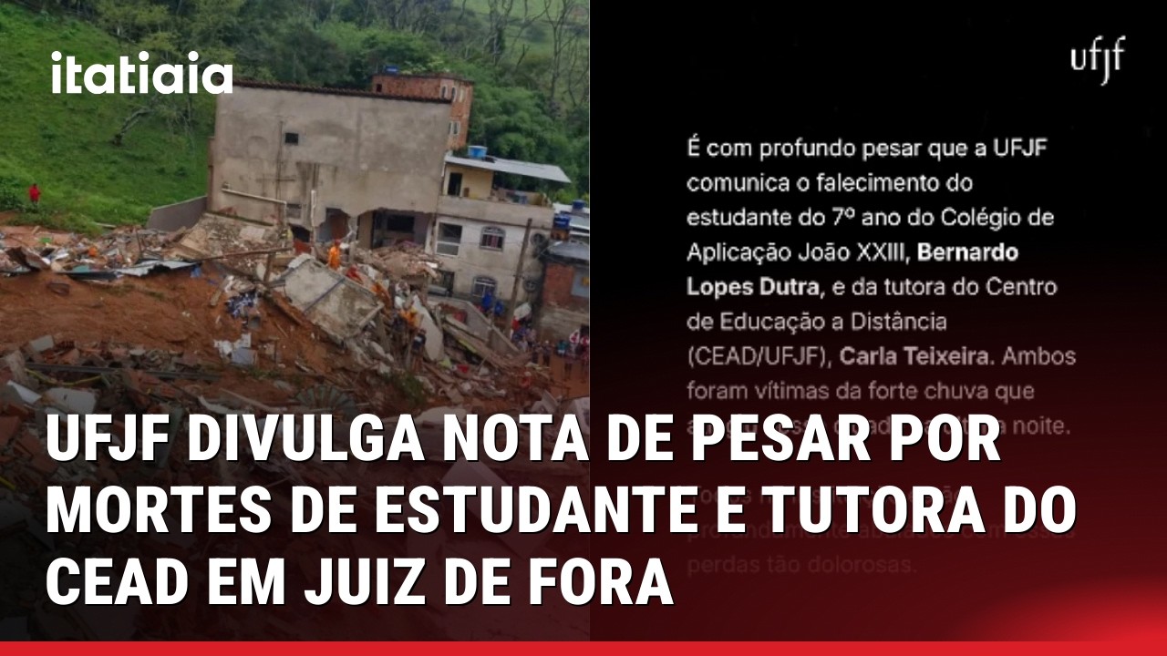 UFJF DIVULGA NOTA DE PESAR POR MORTES DE ESTUDANTE E TUTORA DO CEAD EM JUIZ DE FORA