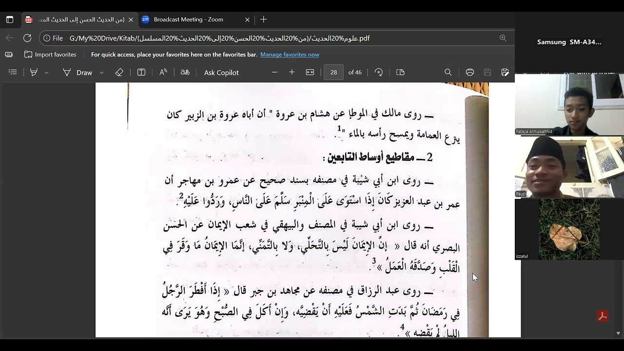 Dars Taḥqīq al-Umniyyah (Zawiyah Nusantara) - KEEMPAT