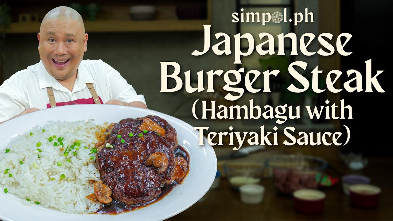 Japanese Burger Steak (Hambagu) with Teriyaki Sauce | Easy & Flavorful Recipe by Chef Tatung