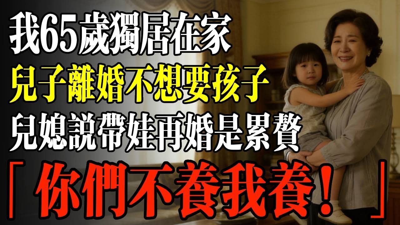 我65歲獨居在家，兒子離婚不想要孩子，兒媳說帶娃再婚是累贅，我「你們不養我養！」#幸福 #人生 #故事 #老年 #退休後 #情感 #人生感悟 #養生 #哲理 #老年生活
