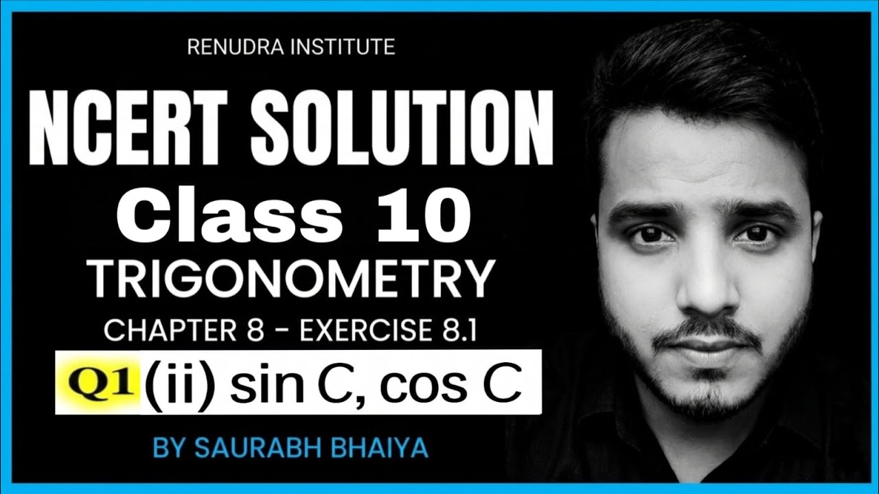 Class 10 Maths || TRIGONOMETRY || NCERT SOLUTIONS || Ex - 8.1 Ques.1(ii) || By Saurabh Bhaiya....