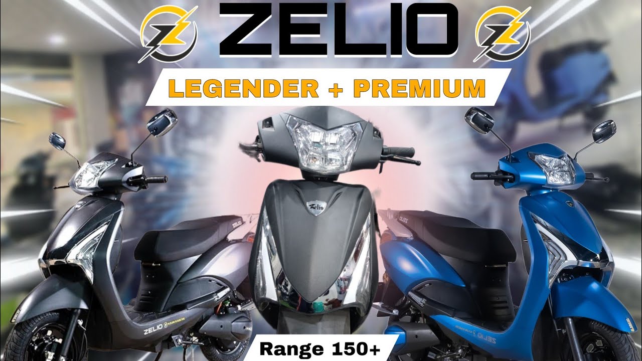 Zelio Scooty 2025 | Legender Plus Premium Scooty | Range 100+ Plus | Most affordable scooty ZELIO