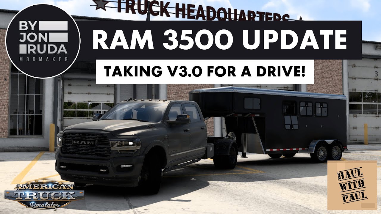 🔴 ATS | Jon Ruda RAM 3500 Update | V3 First Drive!