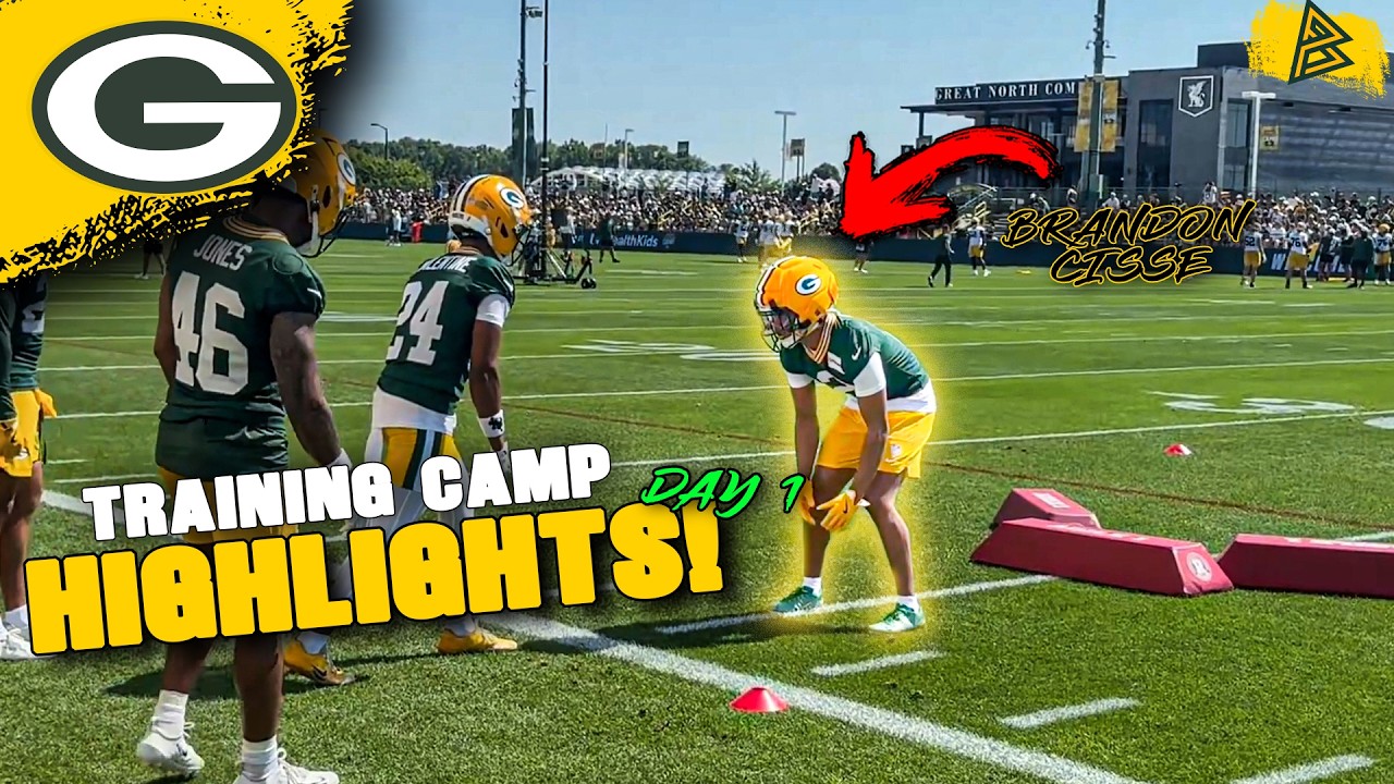 Реакция на ЛУЧШИЕ МОМЕНТЫ тренировочного лагеря Packers | День 1!!!