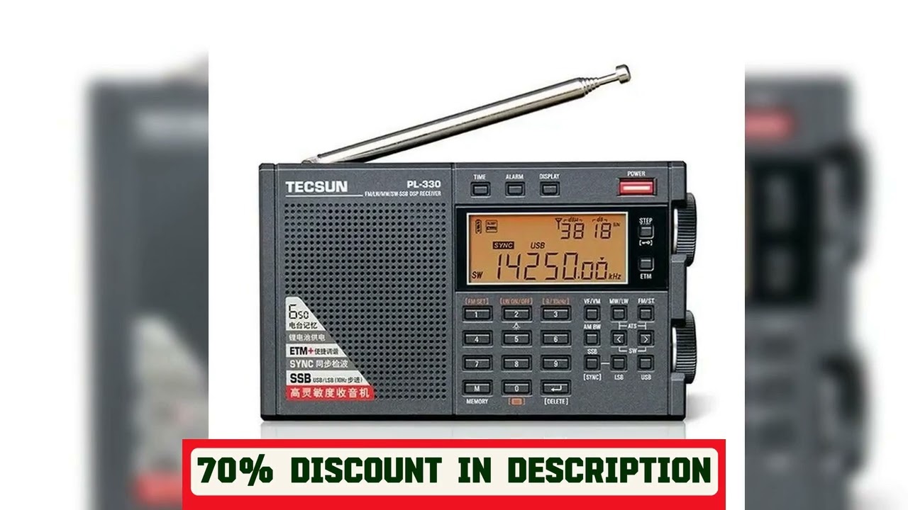 A must-have product! Tecsun PL-330 FM/MW/SW/LW SSB DSP Full-Band Radio Multi-functional Portable R