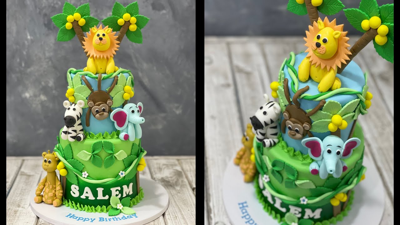 Zoo Animal Cake