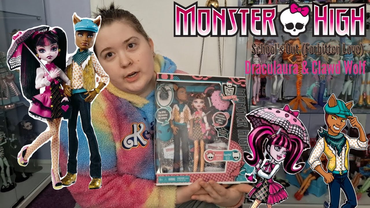HAPPY VALENTINE'S DAY - Monster High School's Out Draculaura and Clawd Wolf UNBOXING