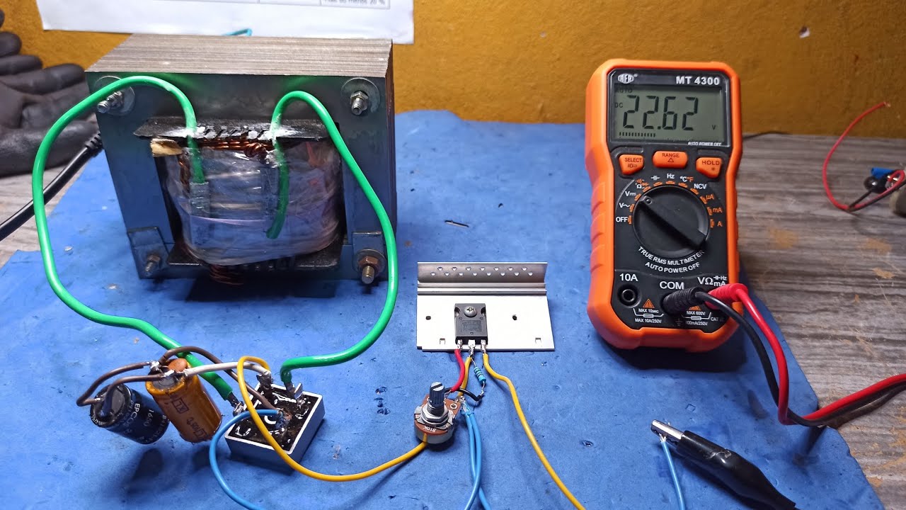 Fonte de alimentação ajustável IGBT 0-22V 30A | Regulador de Tensão DC