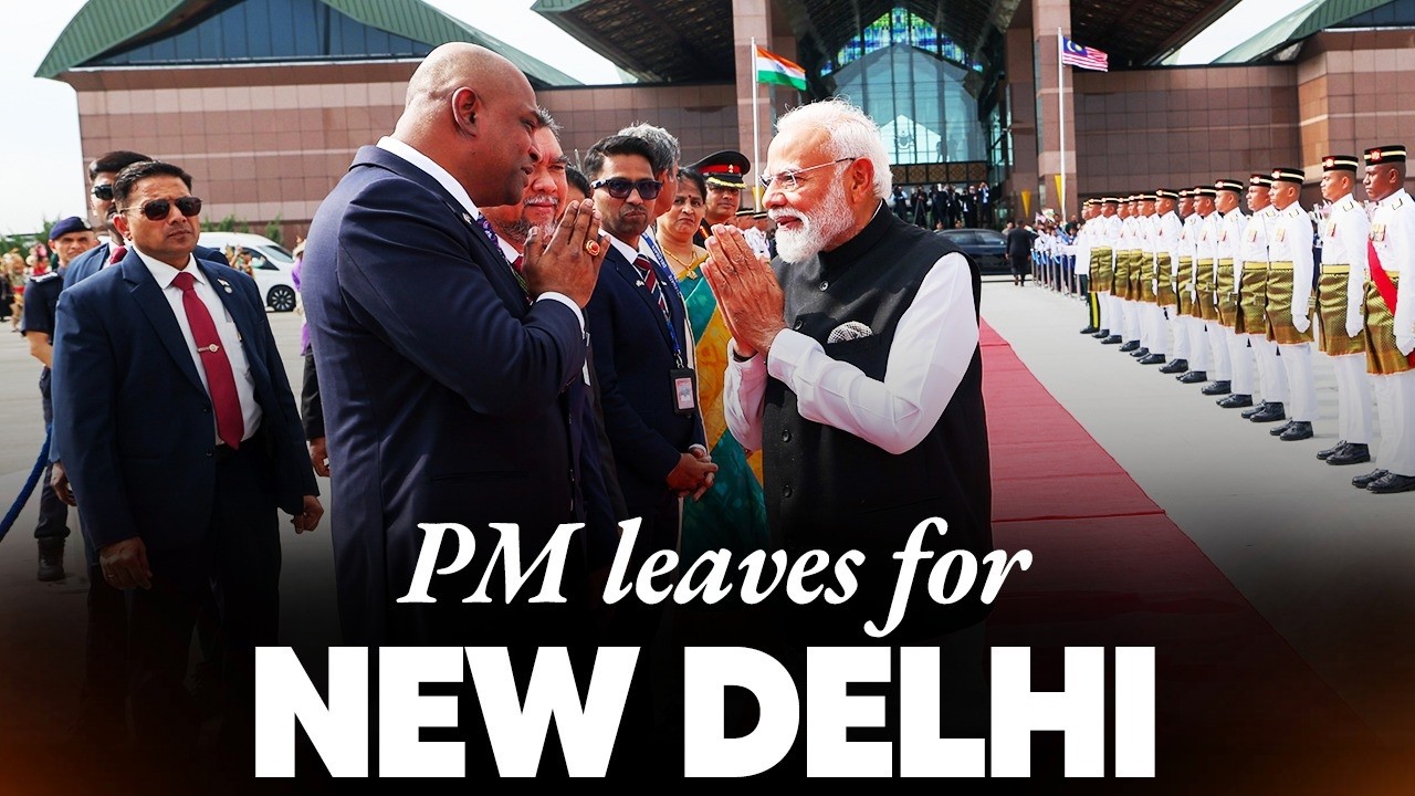 LIVE: PM Modi emplanes for New Delhi