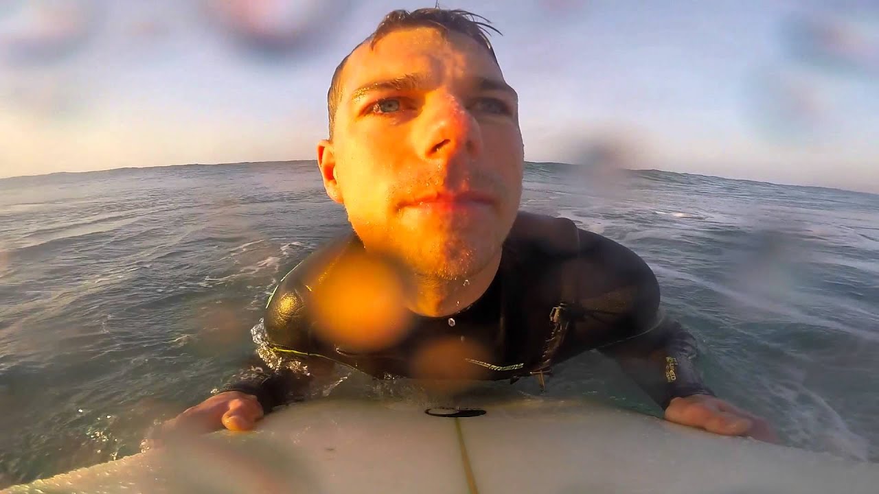 Surfing Whitsand at first light