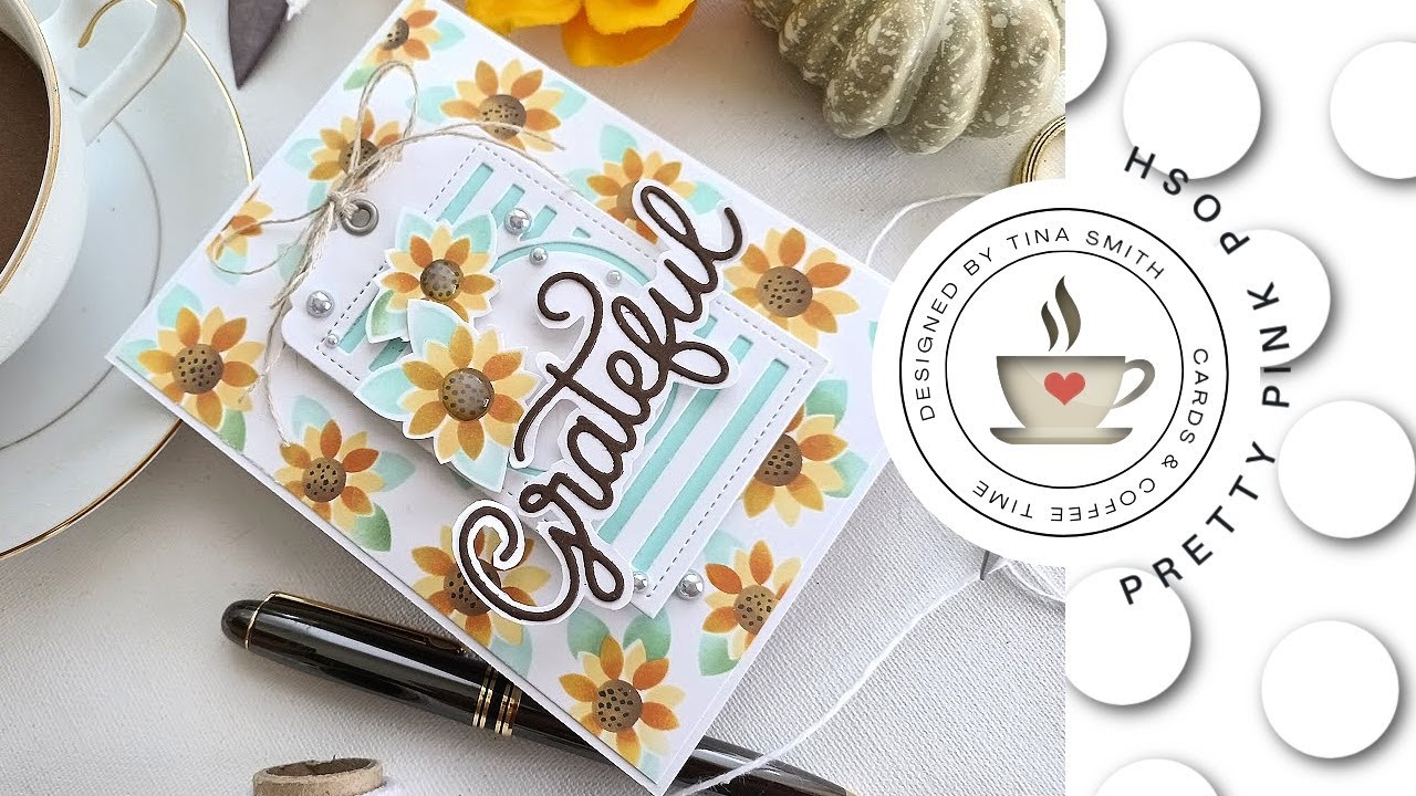 Pretty Pink Posh IG Hop | Layered Sunflowers Card