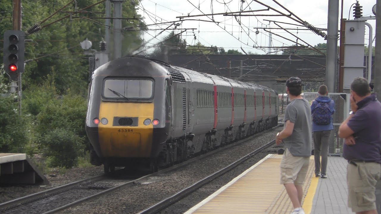 (4K) Trains at Stevenage 16/6/18