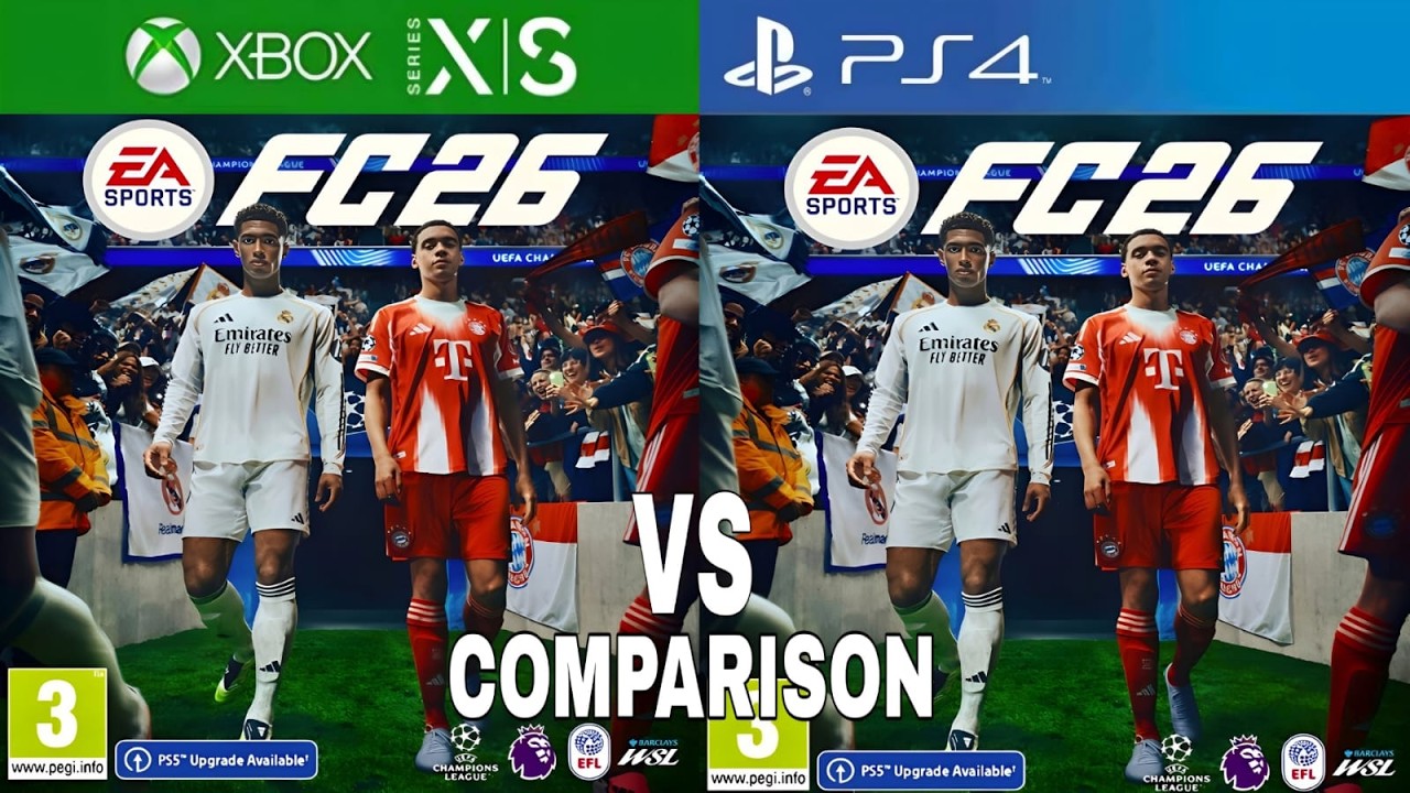 EA FC 26 Xbox Series против PS4