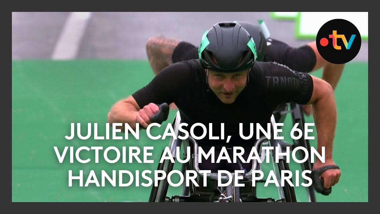 Julien Casoli remporte une 6e victoire au marathon handisport de Paris
