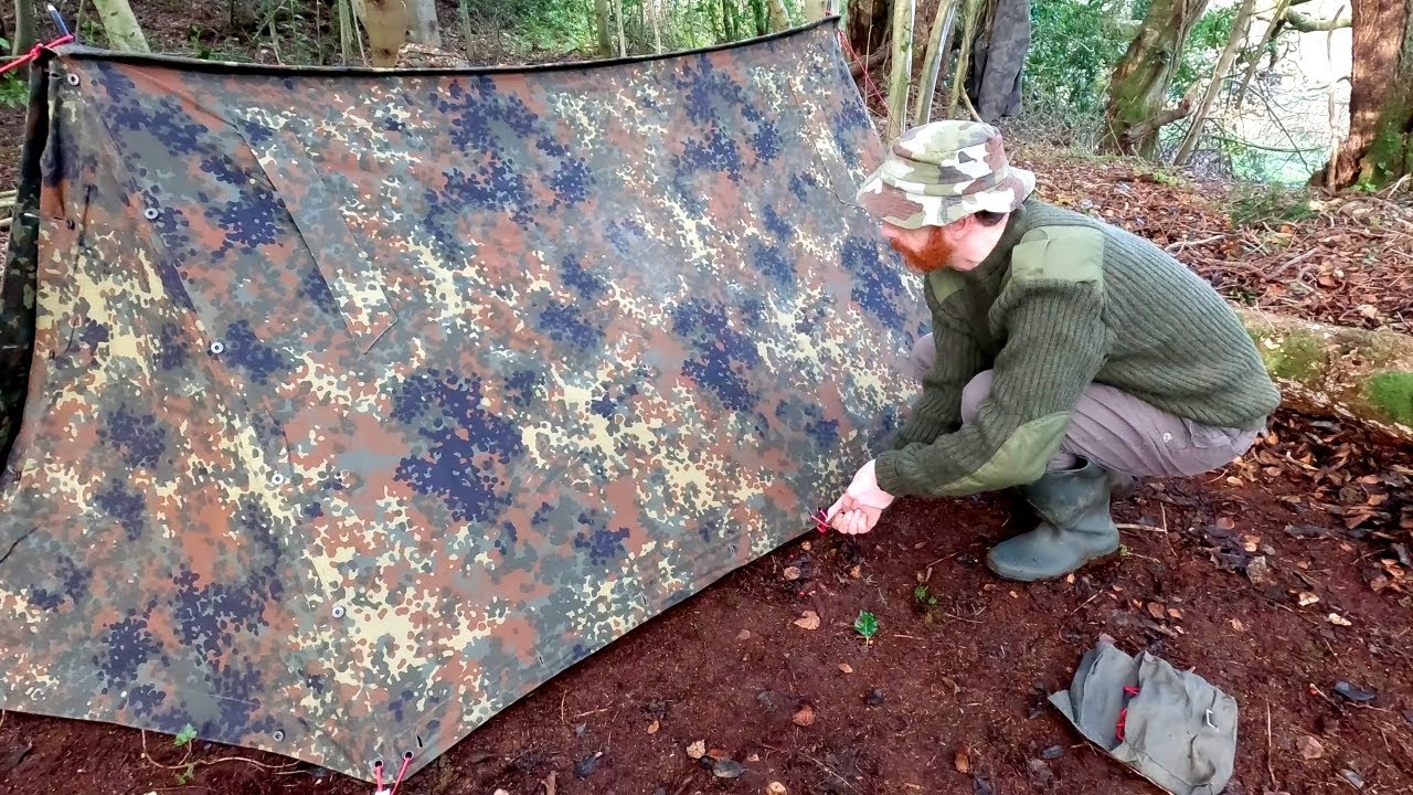 Winter Bushcraft Camping in an Old Irish Forest | Vintage Canvas Tent | Water Purification