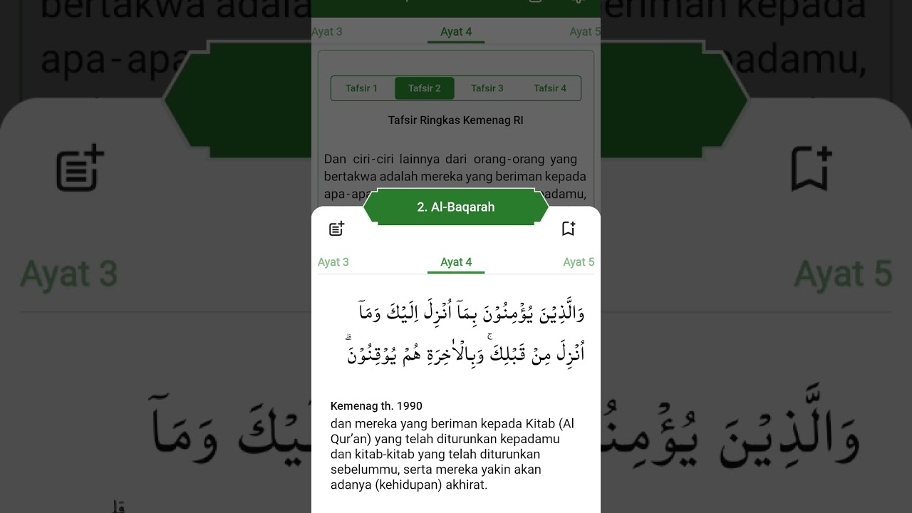 Tafsir Al-Qur'an Surah Al Baqarah Ayat 4 | Tafsir Ringkas Kemenag RI 