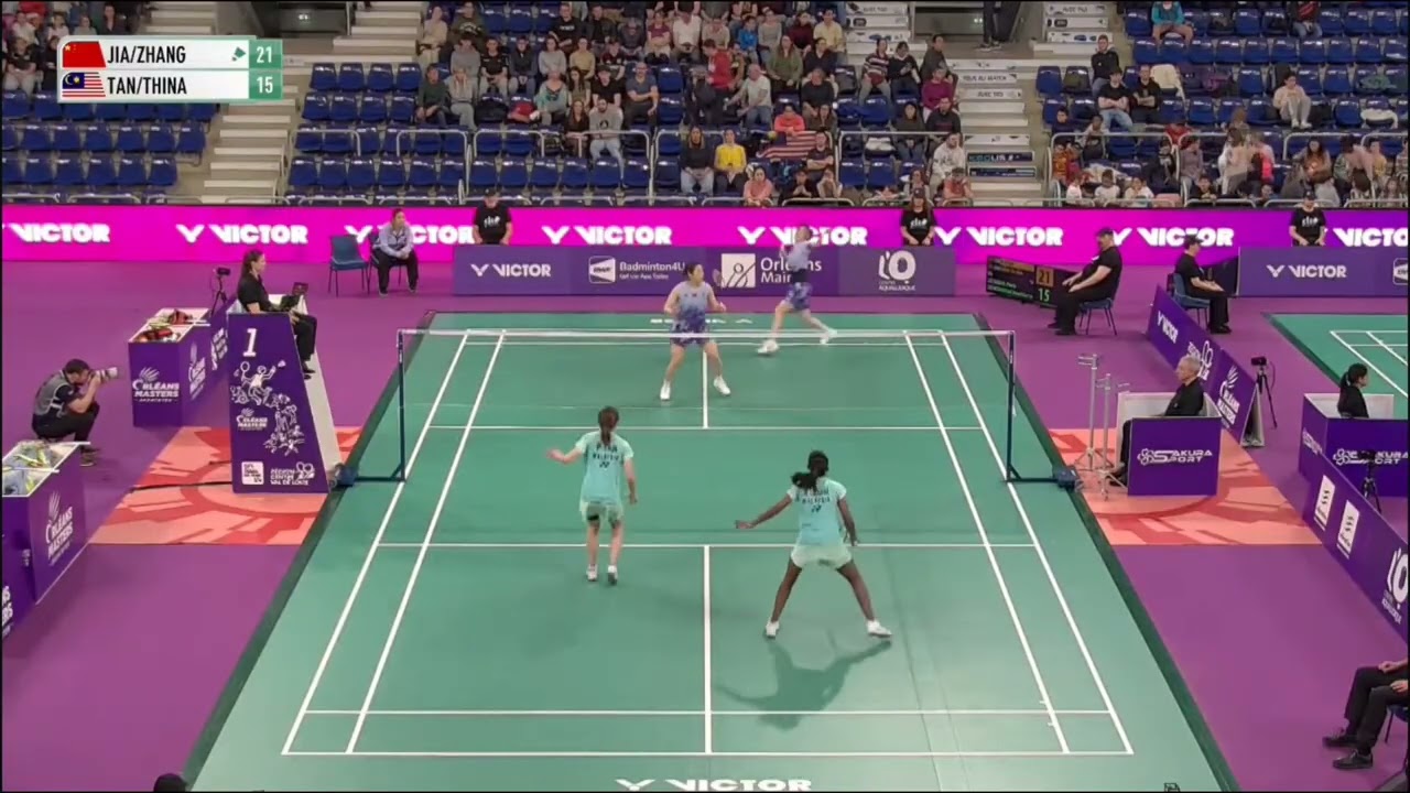 Pearly Tan/Thinnah(MAS) vs (CHN) Jia/Zhang at Orleans Masters Badminton 