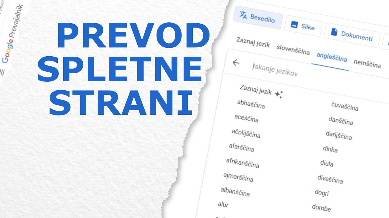 Prevedimo spletno stran s Google Prevajalnikom [31.05.2025] [Slovenski]
