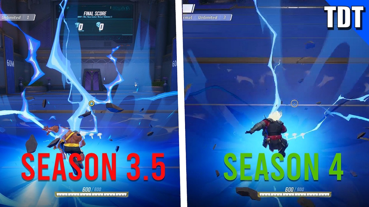 EVERY HERO CHANGE Side-By-Side | Marvel Rivals Season 4