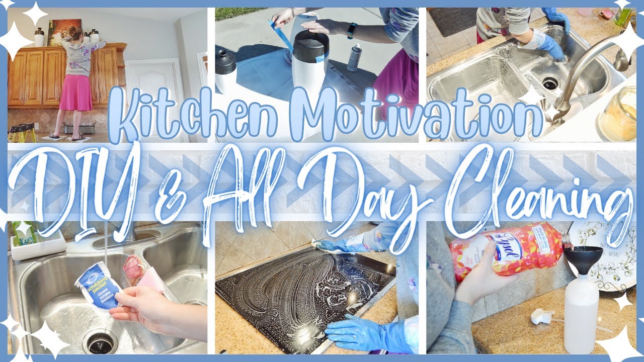 DIY & ALL DAY MASSIVE CLEAN WITH ME! 2022 SPRING CLEAN KITCHEN DEEP CLEANING / Courtney's Lens