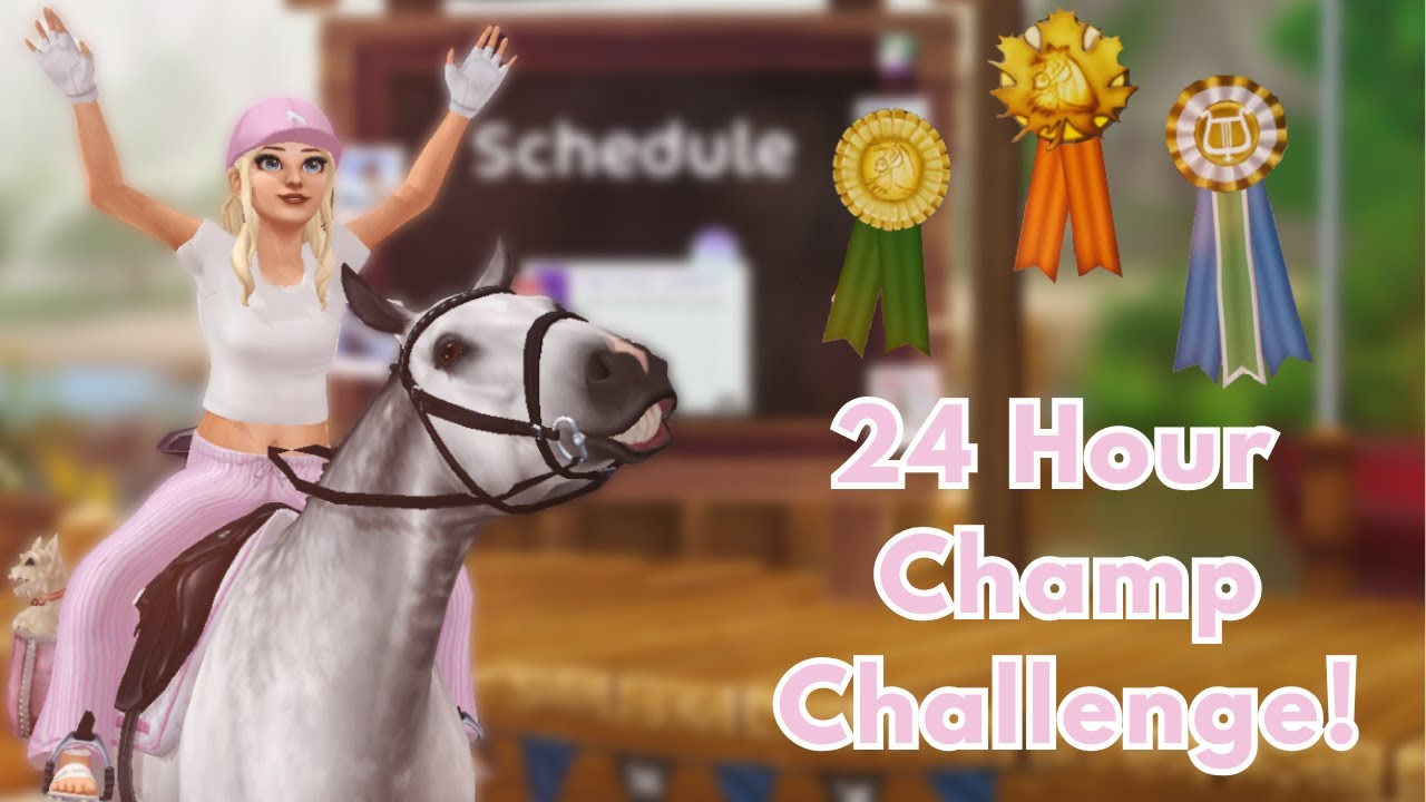 Doing EVERY Champ for 24 Hours! || Star Stable
