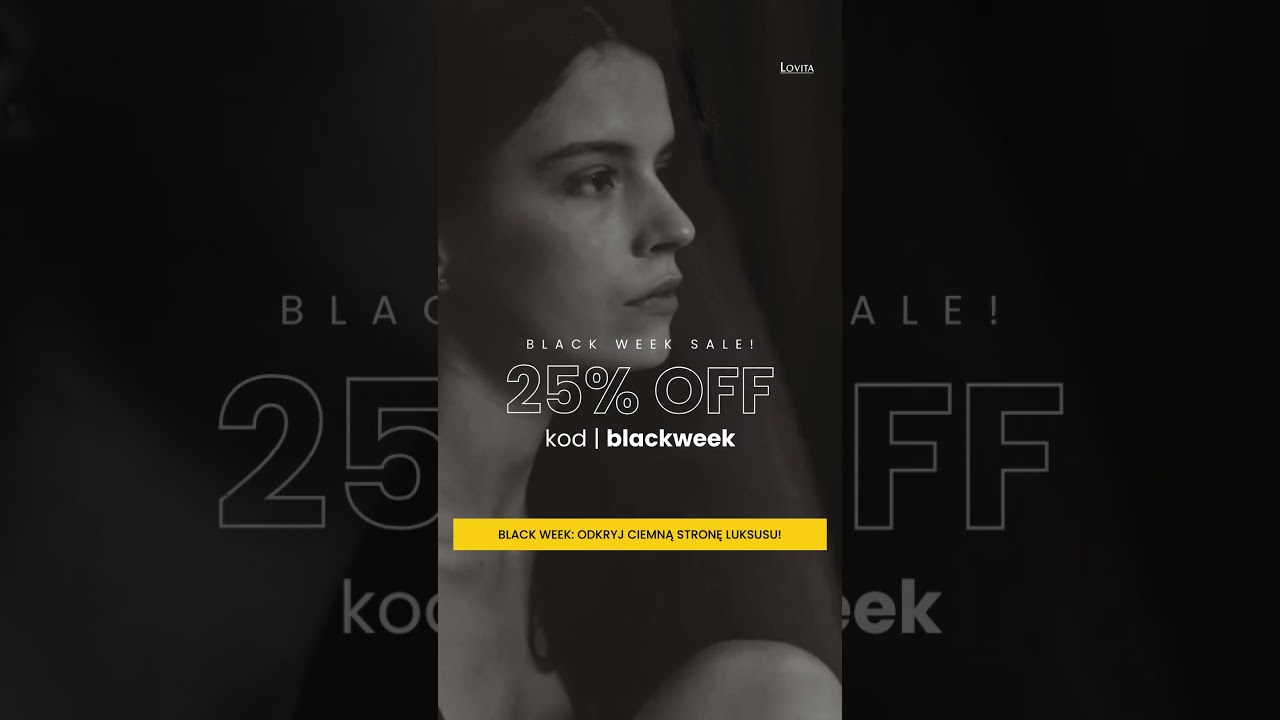 [Lovita.pl] BLACK WEEK SALE! -25% na WSZYSTKO! Komplety bielizny, piżamy czy biustonosze!