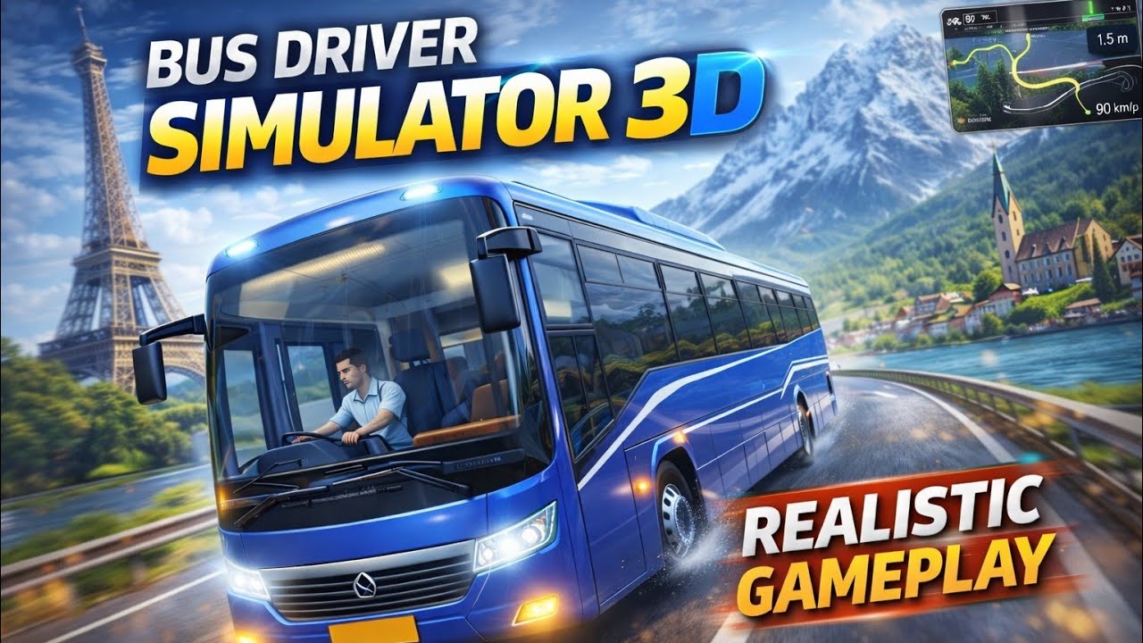 Bus Driver Simulator 3D Gameplay | Realistic Bus Driving Game | Ultimate Bus Simulator Android