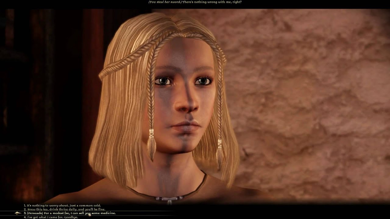 I'm an herbalist, take off your clothes - Dragon Age Origns