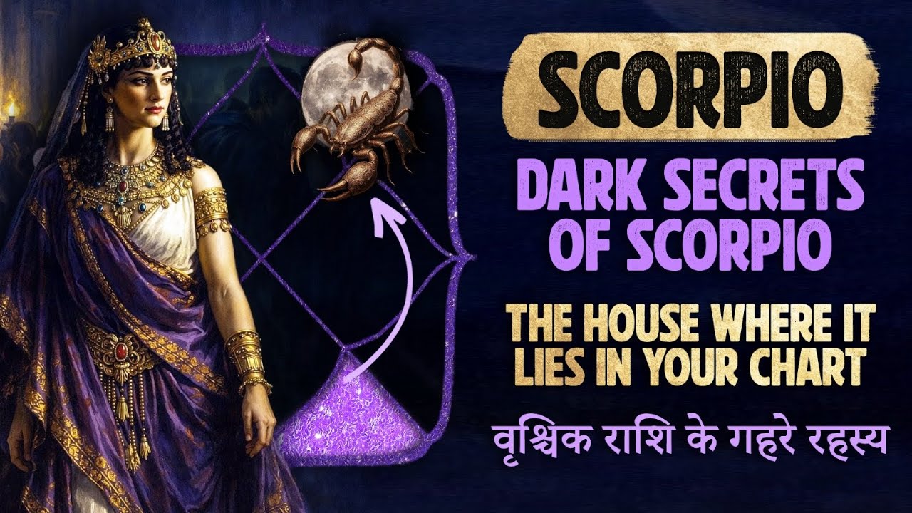 Dark secrets of Scorpio 🥀 and the house where it lies in your chart ! वृश्चिक राशि के गहरे रहस्य 