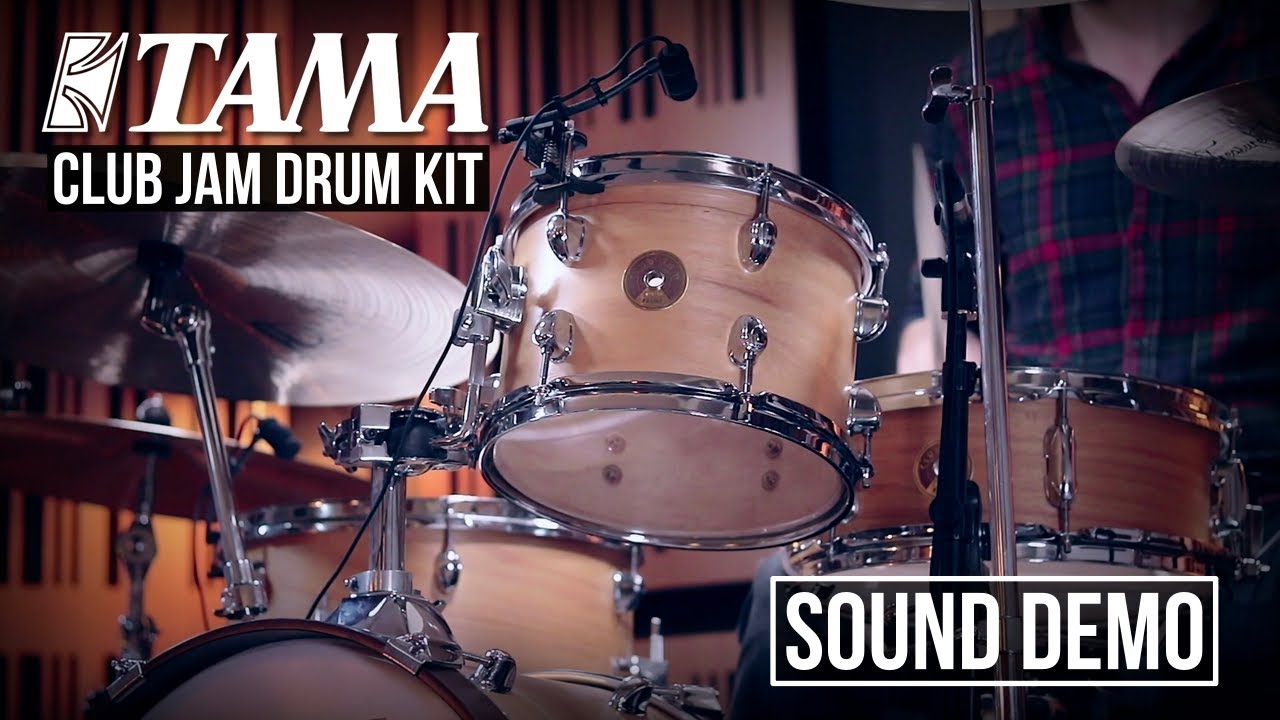 Tama Club Jam drums Satin Blonde sound demo with Agean Treasure Jazz cymbals