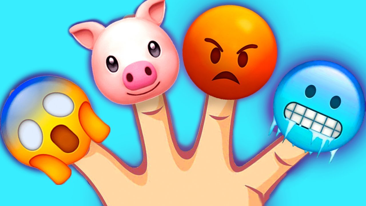 Emoji família dedo + mais Canções infantis e canções de ninar